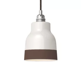   Two-color ceramic Vaso lampshade, Materia collection - Made in Italy