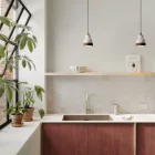 Two-color ceramic Vaso lampshade, Materia collection - Made in Italy