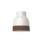 Two-color ceramic Vaso lampshade, Materia collection - Made in Italy