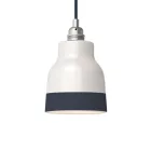 Two-color ceramic Vaso lampshade, Materia collection - Made in Italy