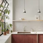 Two-color ceramic Vaso lampshade, Materia collection - Made in Italy