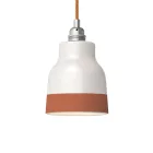Two-color ceramic Vaso lampshade, Materia collection - Made in Italy