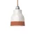 Two-color ceramic Vaso lampshade, Materia collection - Made in Italy