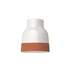 Two-color ceramic Vaso lampshade, Materia collection - Made in Italy