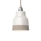 Two-color ceramic Vaso lampshade, Materia collection - Made in Italy