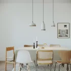 Two-color ceramic Vaso lampshade, Materia collection - Made in Italy