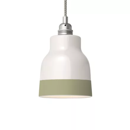 Two-color ceramic Vaso lampshade, Materia collection - Made in Italy