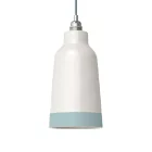 Two-color ceramic Bottiglia lampshade, Materia collection - Made in Italy