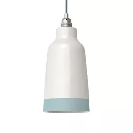   Two-color ceramic Bottiglia lampshade, Materia collection - Made in Italy