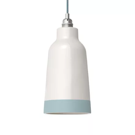 Two-color ceramic Bottiglia lampshade, Materia collection - Made in Italy