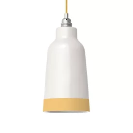   Two-color ceramic Bottiglia lampshade, Materia collection - Made in Italy