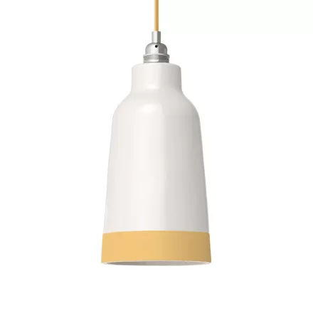 Two-color ceramic Bottiglia lampshade, Materia collection - Made in Italy