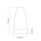 Two-color ceramic Bottiglia lampshade, Materia collection - Made in Italy