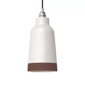   Two-color ceramic Bottiglia lampshade, Materia collection - Made in Italy