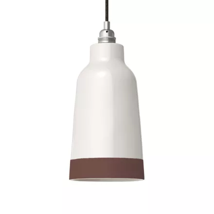 Two-color ceramic Bottiglia lampshade, Materia collection - Made in Italy