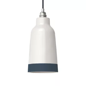   Two-color ceramic Bottiglia lampshade, Materia collection - Made in Italy