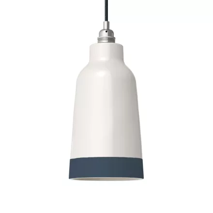 Two-color ceramic Bottiglia lampshade, Materia collection - Made in Italy