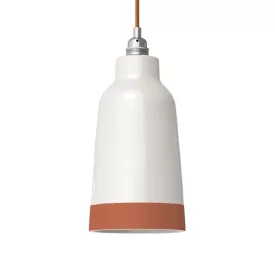   Two-color ceramic Bottiglia lampshade, Materia collection - Made in Italy