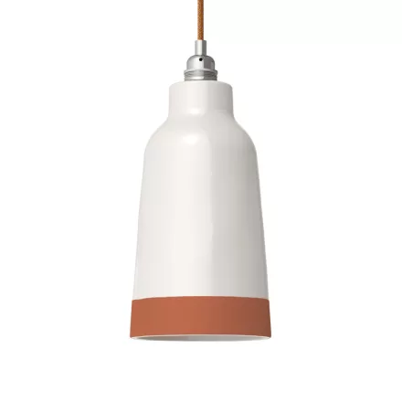 Two-color ceramic Bottiglia lampshade, Materia collection - Made in Italy