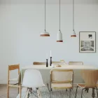 Two-color ceramic Bottiglia lampshade, Materia collection - Made in Italy