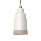 Two-color ceramic Bottiglia lampshade, Materia collection - Made in Italy