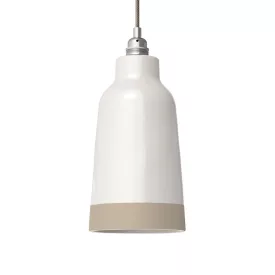   Two-color ceramic Bottiglia lampshade, Materia collection - Made in Italy