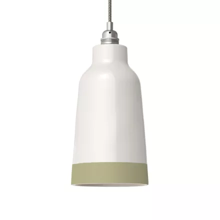 Two-color ceramic Bottiglia lampshade, Materia collection - Made in Italy