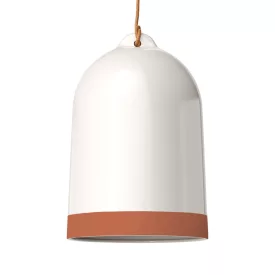   Campana XL two-tone ceramic lampshade, Materia collection - Made in Italy