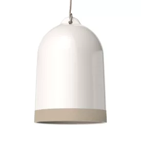  Campana XL two-tone ceramic lampshade, Materia collection - Made in Italy