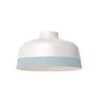 Two-color ceramic Coppa lampshade, Materia collection - Made in Italy