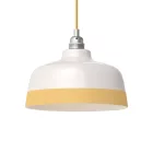 Two-color ceramic Coppa lampshade, Materia collection - Made in Italy