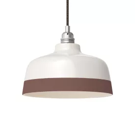   Two-color ceramic Coppa lampshade, Materia collection - Made in Italy
