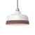 Two-color ceramic Coppa lampshade, Materia collection - Made in Italy