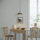 Two-color ceramic Coppa lampshade, Materia collection - Made in Italy