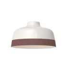 Two-color ceramic Coppa lampshade, Materia collection - Made in Italy