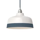 Two-color ceramic Coppa lampshade, Materia collection - Made in Italy