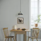 Two-color ceramic Coppa lampshade, Materia collection - Made in Italy