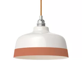   Two-color ceramic Coppa lampshade, Materia collection - Made in Italy