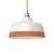 Two-color ceramic Coppa lampshade, Materia collection - Made in Italy