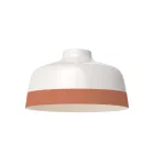 Two-color ceramic Coppa lampshade, Materia collection - Made in Italy