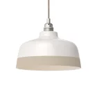 Two-color ceramic Coppa lampshade, Materia collection - Made in Italy