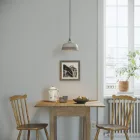 Two-color ceramic Coppa lampshade, Materia collection - Made in Italy