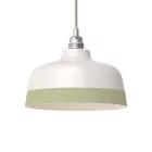 Two-color ceramic Coppa lampshade, Materia collection - Made in Italy