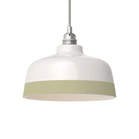   Two-color ceramic Coppa lampshade, Materia collection - Made in Italy