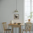 Two-color ceramic Coppa lampshade, Materia collection - Made in Italy