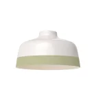 Two-color ceramic Coppa lampshade, Materia collection - Made in Italy