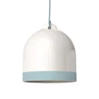 Campana M two-color ceramic lampshade, Materia collection - Made in Italy
