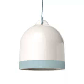   Campana M two-color ceramic lampshade, Materia collection - Made in Italy