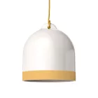Campana M two-color ceramic lampshade, Materia collection - Made in Italy