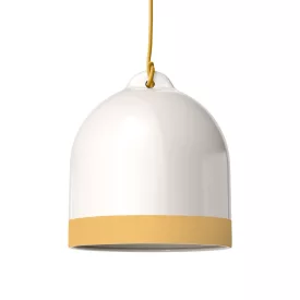   Campana M two-color ceramic lampshade, Materia collection - Made in Italy